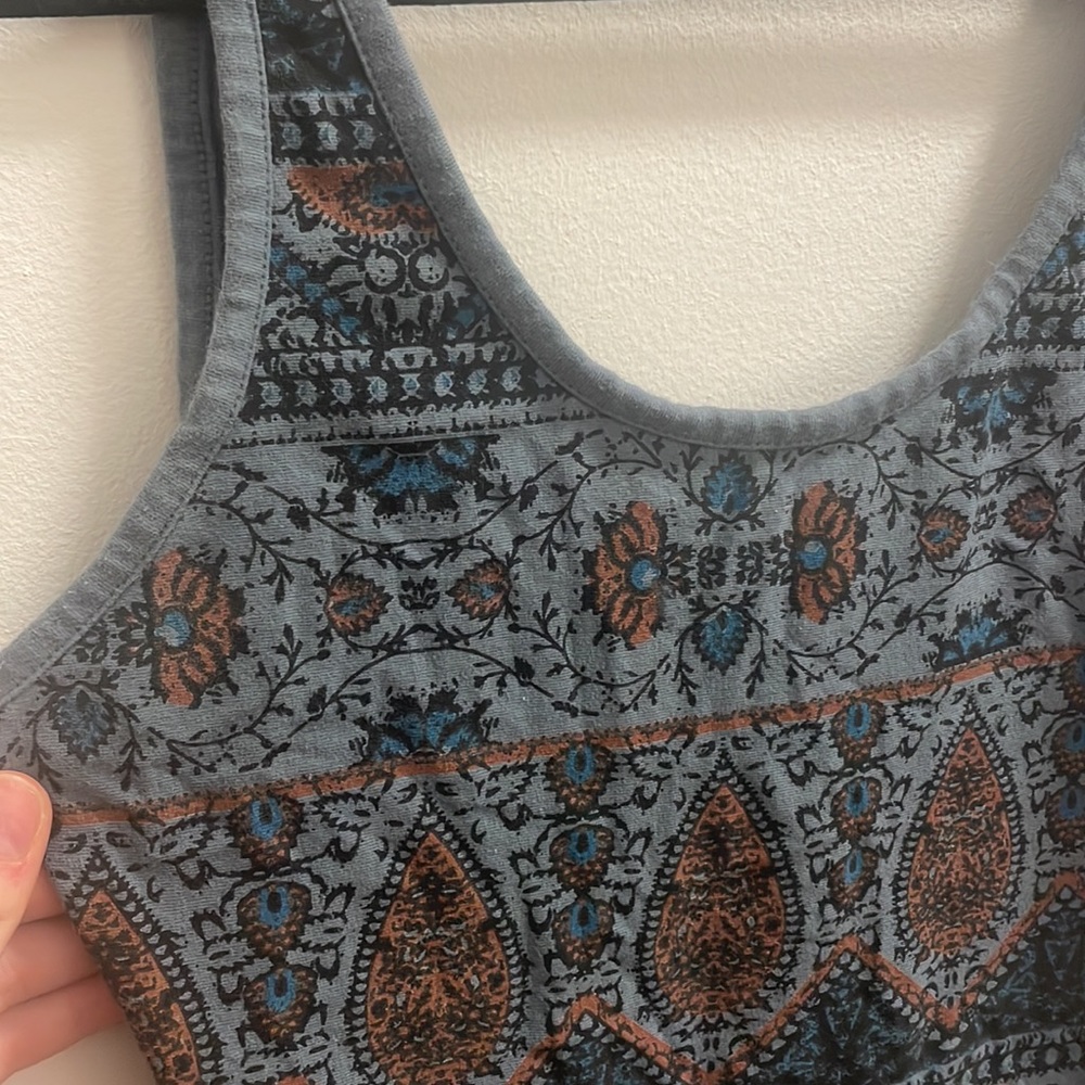 Free People printed bodysuit, size small